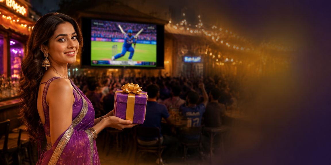 Vibrant cricket betting in India night market